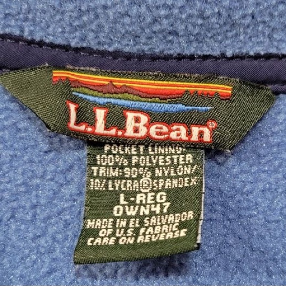L.L. Bean Vintage Snap Button Fleece Jacket size large women - Picture 2 of 3